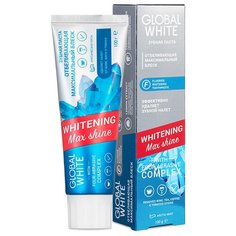 Отбеливающая зубная паста GLOBAL WHITE Max Shine, 100 гр