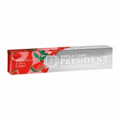 Зубная паста PresiDENT White & Yummy Арбузно-мятный сорбет, 75 г