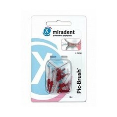 Ершики Miradent Pic-Brush refills Bordeaux Бордовые, 12 шт