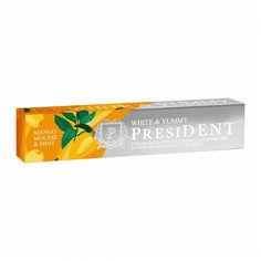 Зубная паста PresiDENT White & Yummy Манго-мусс с мятой, 75 г