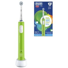 Электрическая зубная щетка Oral-B PRO 400 Junior Sensi Ultrathin Салатовая (с 6 лет)