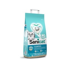 Sani Cat Усовершенствованный комкующийся антибактериальный наполнитель с активным кислородом и ароматом марсельского мыла , 8,400 кг (2 шт) Sanicat