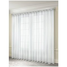 Тюль вуаль ш.600* в.260, 100%п/э белый Racc Olto