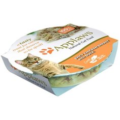 Влажный корм для кошек Applaws с курицей, с уткой 10 шт. х 60 г (кусочки в соусе)