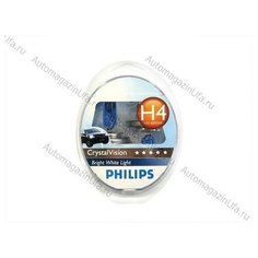 Лампа галоген 12V Н4 60/55W Philips CrystalVision 12342CV
