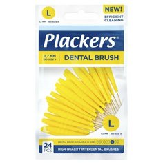 Межзубные ершики Plackers Dental Brush L (0,7 мм), 24 шт