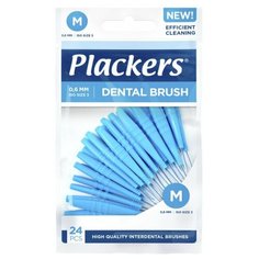 Межзубные ершики Plackers Dental Brush M (0,6 мм), 24 шт