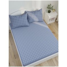 Простынь Сказка "Султан" 240х215 см, синий