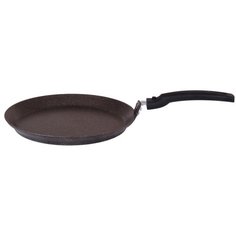 Сковорода блинная Kukmara Мраморная 240а, 24 см, съемная ручка, кофейный мрамор