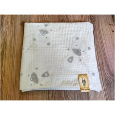 Плед-одеялко Мишки, цвет молочный, р.90*90см Pollo