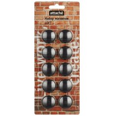 Магниты для доски Attache Loft 867818, черный