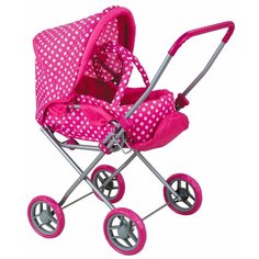 Коляска-трансформер Buggy Boom Mixy (8029) розовый/горошек