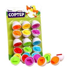 Сортер «Яйца», 6 цветов и геометрических фигур Iq Zabiaka