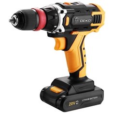 Аккумуляторная дрель-шуруповерт DEKO DKCD20FU-Li Li-Ion 1.5 А·ч 20 В x1 коробка (063-4176)