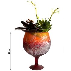 Ваза-бренди на средней ножке Evis 3л юлия Натали -1h-26см