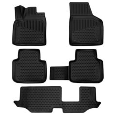 Комплект ковриков салона ELEMENT 3D5158210k для Volkswagen Teramont 5 шт. черный