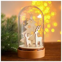 Световая игрушка Luazon Lighting настольная, "Олени и елка", 19*10*10 см