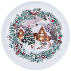 Поднос сервировочный Agness "Новый Год", 33*2,1 см (898-044)