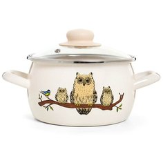 Кастрюля "Совы" полусфера 2,0 л ЭСТЕТ