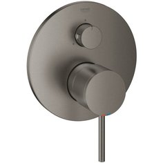 Смеситель для ванны GROHE Atrio New с переключателем на 3 положения, внешняя монтажная часть, темный графит матовый (24096AL3)