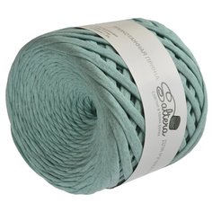 Пряжа Saltera трикотажная, 100 % хлопок, 320 г, 100 м, 109 ментол меланж
