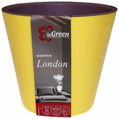 Горшок цветочный Ingreen London ø23 h20.8 см v5 л пластик спелая груша