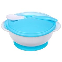 Набор детской посуды Крошка Я 3 предмета, цвет голубой (3532966)