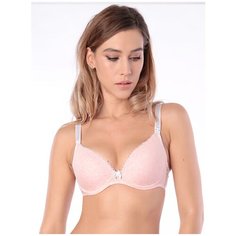 Бюстгальтер Euromama Элизе розовый меланж для кормящих (80C)