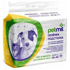 Петмил Пеленка впитывающая одноразовая 60*90*60шт (2 шт) Pet Mil