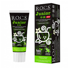 Зубная паста R.O.C.S. Junior Кокос и Ваниль (6-12 лет), 60 мл