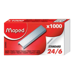 Maped Скобы для степлера №24/6, 1000 штук серебристый