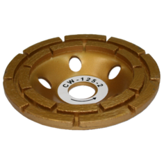 Чашка алмазная ПРАКТИКА "Профи" шлифовальная 2-ряда 180 х 22 мм блистер
