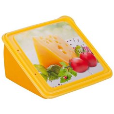 Альтернатива Контейнер для сыра Лакомка, 15.5x15.5 см, желтый Alternativa