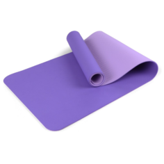 Коврик для йоги с сумкой для переноски 183х61х0,6 светло-фиолетовый, фиолетовый Icon