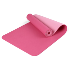 Коврик для йоги с сумкой для переноски 183х61х0,6 светло-розовый, розовый Icon