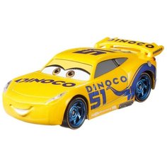 Гоночная машина Mattel Cars Dinoco Cruz Ramirez (DXV29/GXG53) 1:55, желтый