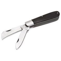 КВТ Нож монтерский малый складной с двумя лезвиями НМ-07