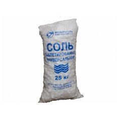 Соль Мозырь, мешок 25 кг (Беларусь) Гейзер