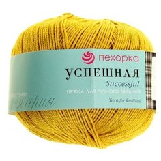 Пряжа Пехорка Успешная, 100 % хлопок, 50 г, 220 м, 74 крокус