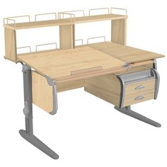 Стол детский ДЭМИ White-Double СУТ-25-04Д2 120x88 см клен/серый/серый