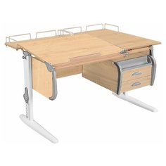 Стол детский ДЭМИ White-Double СУТ-25-04 120x82 см клен/серый/белый