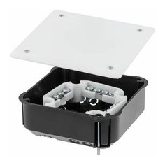 Коробка распаечная СП 110х110х45мм, клеммник, крышка, мет.лапки IP20 юпитер (для полых стен) (JP7111-04)