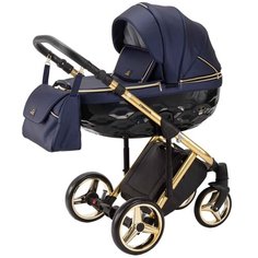 Универсальная коляска Adamex Chantal Special Edition Deluxe (3 в 1), C108, цвет шасси: золотистый