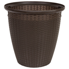 Кашпо Ingreen Ротанг ø38 h38 см v30 л пластик коричневый