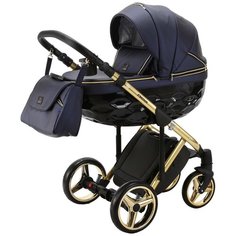 Универсальная коляска Adamex Chantal Special Edition Deluxe (2 в 1), C-108/золотистая рама
