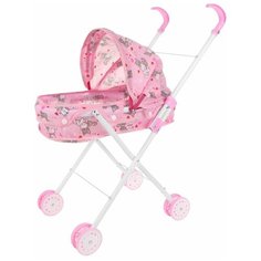 Коляска для кукол Наша Игрушка Люлька, Котята, металл, пакет (M1263-5)