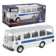 Машинка инерционная Shantou автобус, "Полиция", свет, звук