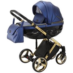 Универсальная коляска Adamex Chantal Special Edition Deluxe (3 в 1), C106, цвет шасси: золотистый