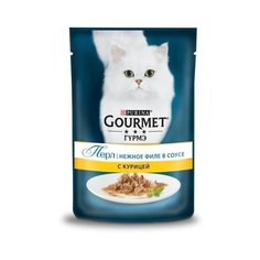 Gourmet Паучи для кошек Нежное филе с курицей (Gourmet Perl) 12222445/12439709, 0,085 кг (18 шт)