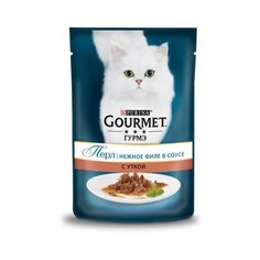 Gourmet Паучи для кошек Нежное филе с уткой (Gourmet Perl) 12222486/12318014/12439724, 0,085 кг (18 шт)